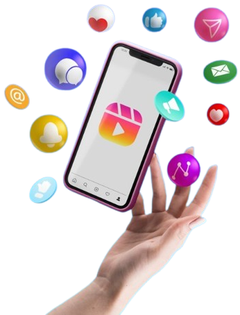 Hand holding phone